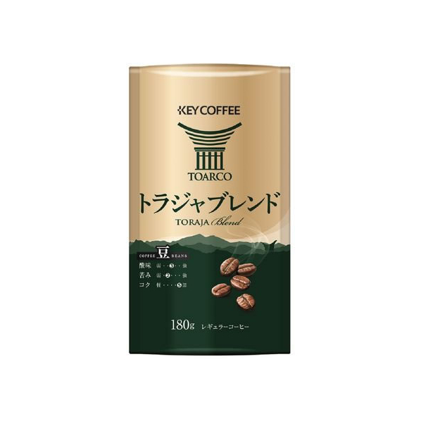 キーコーヒー トラジャブレンド 豆 180g FC723NT