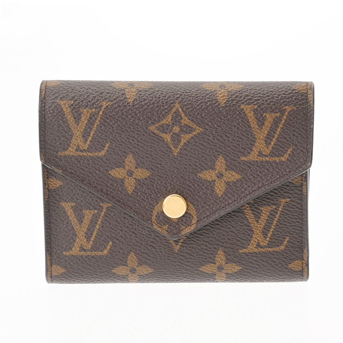 LOUIS VUITTON ルイヴィトン モノグラム ポルトフォイユ ヴィクトリーヌ フューシャ M41938 ユニセックス モノグラムキャンバス 三つ折り財布 ABランク 中古 