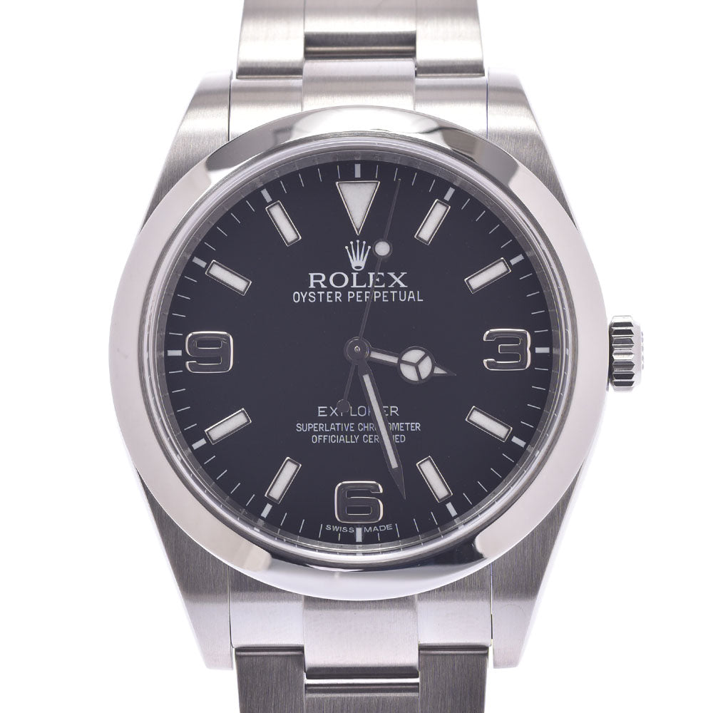 ROLEX ロレックス エクスプローラー1  EX1 214270 メンズ SS 腕時計 自動巻き 黒文字盤 Aランク 中古 