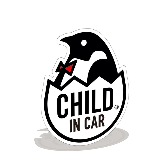 【マグネット/ステッカー】CHILD IN CAR カーマグネット ベビーペンギン ベビーインカー BABYINCAR