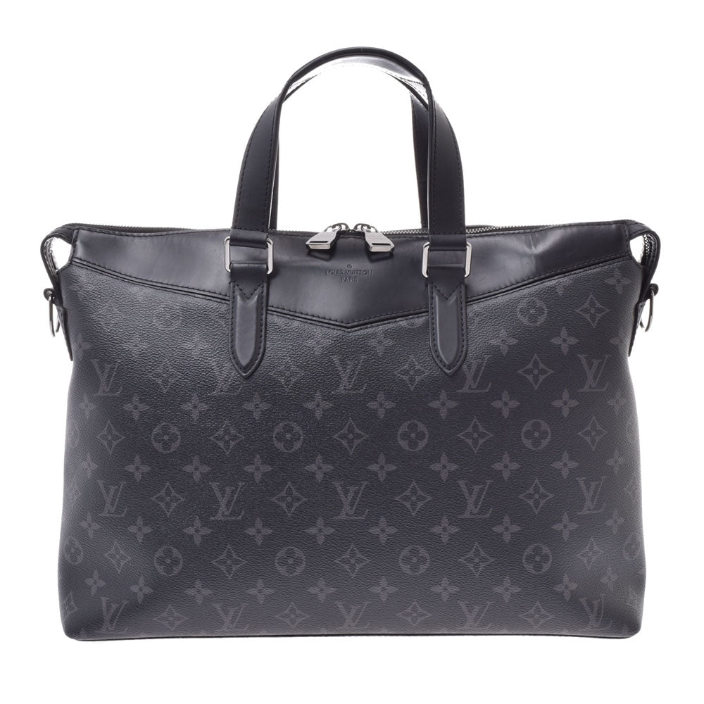 LOUIS VUITTON ルイヴィトン モノグラム ブリーフケース エクスプローラー ブラック/グレー M40566 メンズ レザー ビジネスバッグ Bランク 中古 