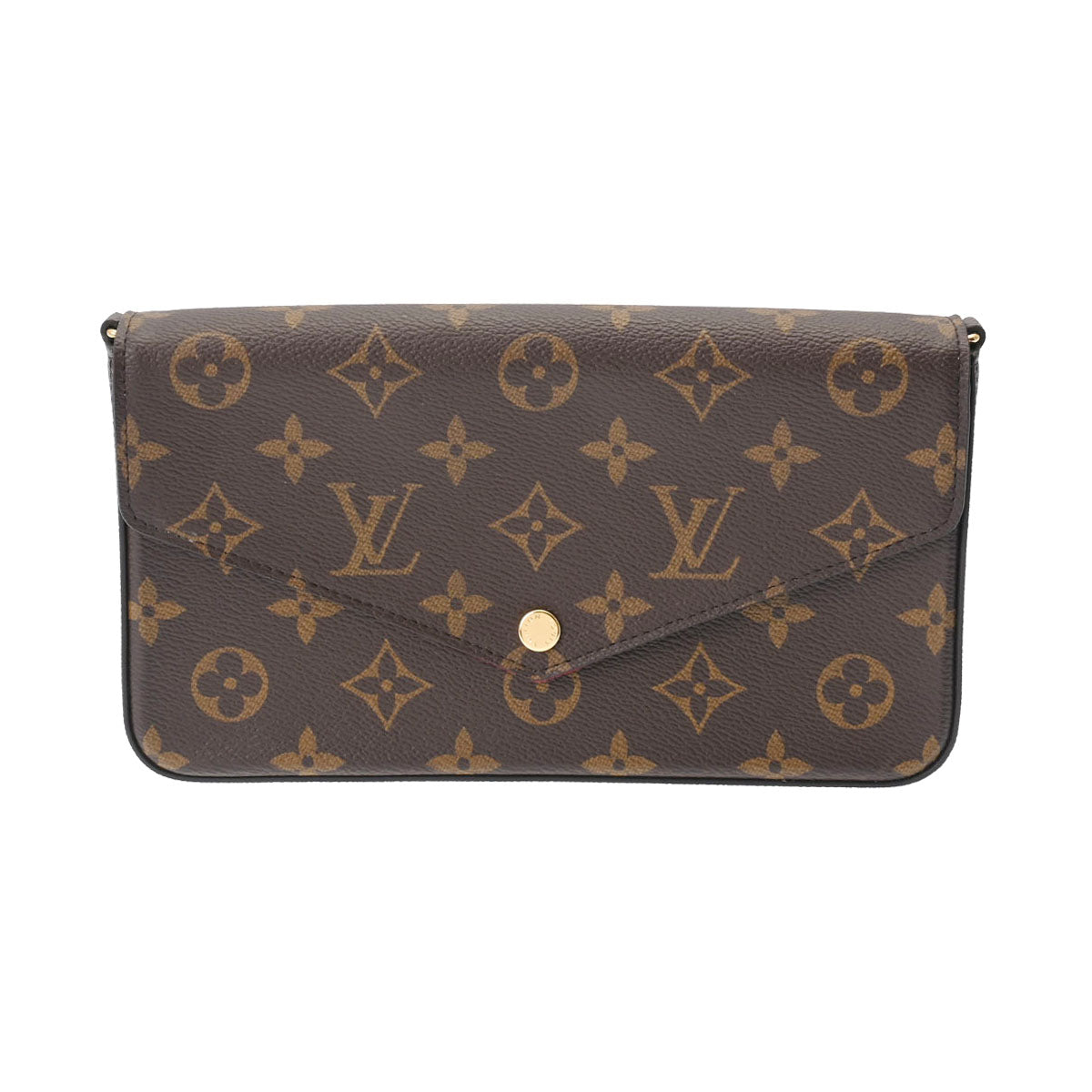 LOUIS VUITTON ルイヴィトン モノグラム ポシェットフェリシー チェーンウォレット フューシャ M61276 レディース モノグラムキャンバス ショルダーバッグ 新同 中古 