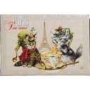 【 セブリーヌ ☆ マグネット 】 Paris Tea time パリ 猫 ネコ キャット 磁石 Chats enchantes 94064MG