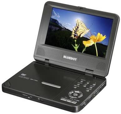 BLUEDOT BDP-1720A Divx対応 7型 ポータブルDVDプレーヤ【中古品】