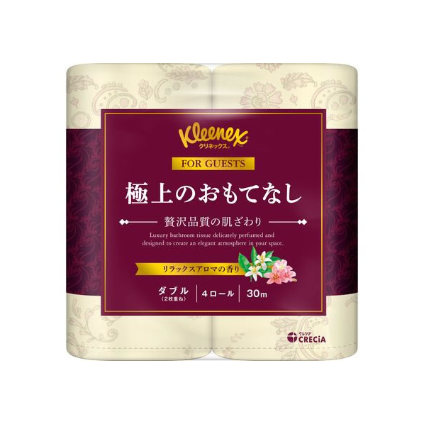 クレシア クリネックス 極上のおもてなし ダブル 30m 4ロール F910029-22810