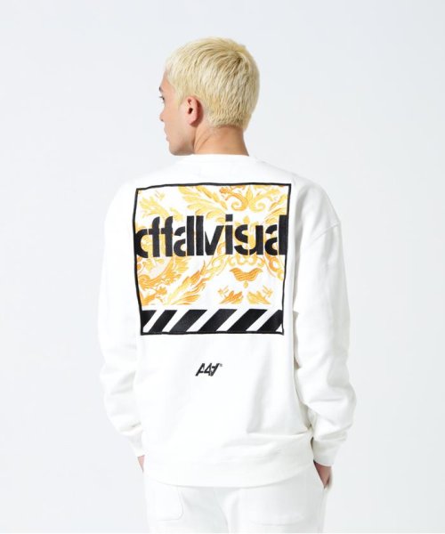 A4A(エーフォーエー)DAMASUKU CREW NECK SWEAT クルーネックスウェット