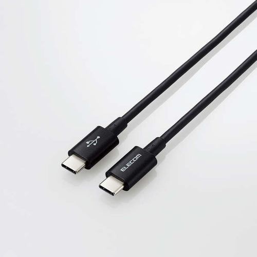 エレコム MPA-CCYS03NBK USB2.0ケーブル(認証品、C-C、やわらか耐久、USB PD対応) ブラック MPACCYS03NBK