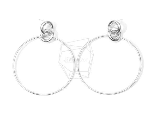 ERG-660-MR【2個入り】リンクリングピアス,Linked Rings Post Earring