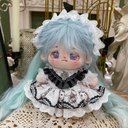 ぬいぐるみ着せ替え服 10cm/15cm/20cm/40cm 十字星レースロリィタワンピース ロリータ Lolita プリンセス風 姫スカート ドレス ぬい服 ぬいぐるみ服 かわいい きれい