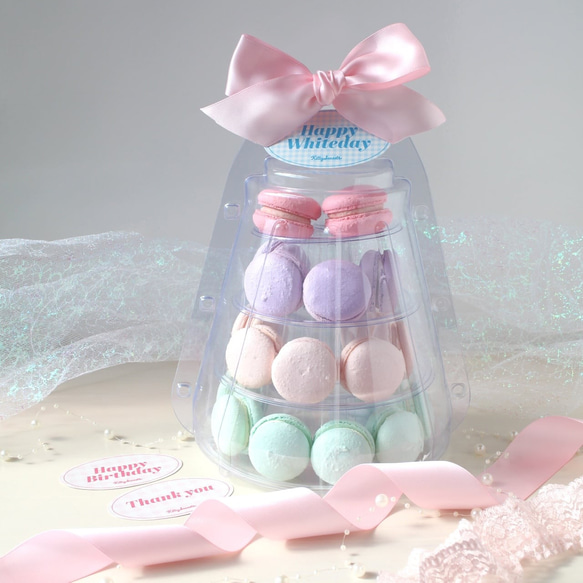 【パステルマカロンタワー】レアチーズケーキ~ Pastel Dreamy Macaron Tower ~