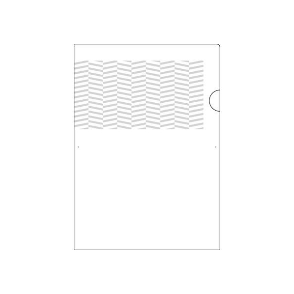 ヒサゴ 紙製 トリック!クリアフォルダ A4 パターン小 3枚 FC601MS-OP2471S