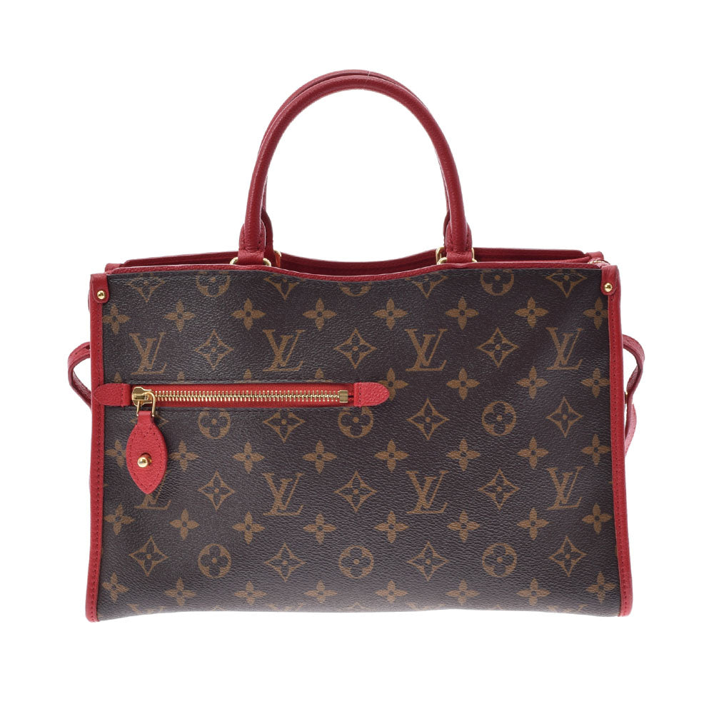 LOUIS VUITTON ルイヴィトン モノグラム ポパンクールPM 2WAYバッグ ルージュ M43433 レディース モノグラムキャンバス ハンドバッグ ABランク 中古 