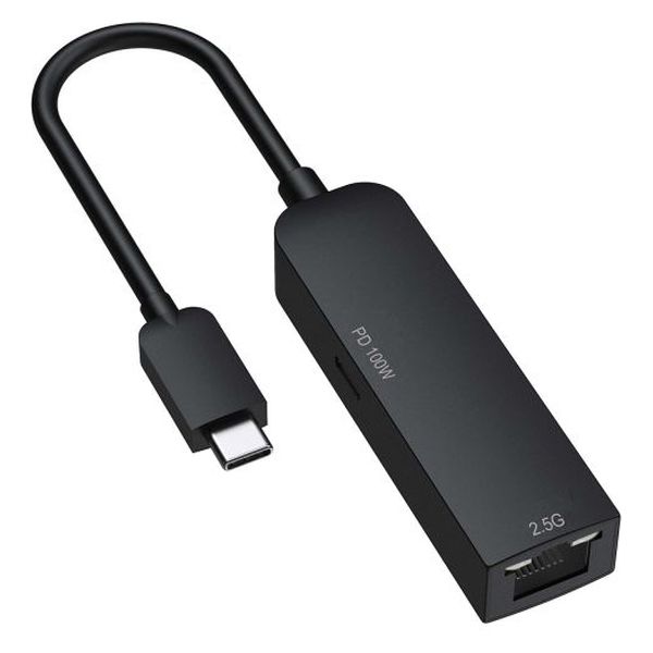 GOPPA ＰＤ１００Ｗ充電対応　ＵＳＢ３．２　Ｇｅｎ１　ＴｙｐｅーＣ接続　２．５ＧｂＥ　ＬＡＮアダプター GP-CR452GHP/B　1個（直送品）