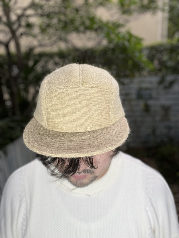 fear&desire french cashmere fabric 5panel cap F