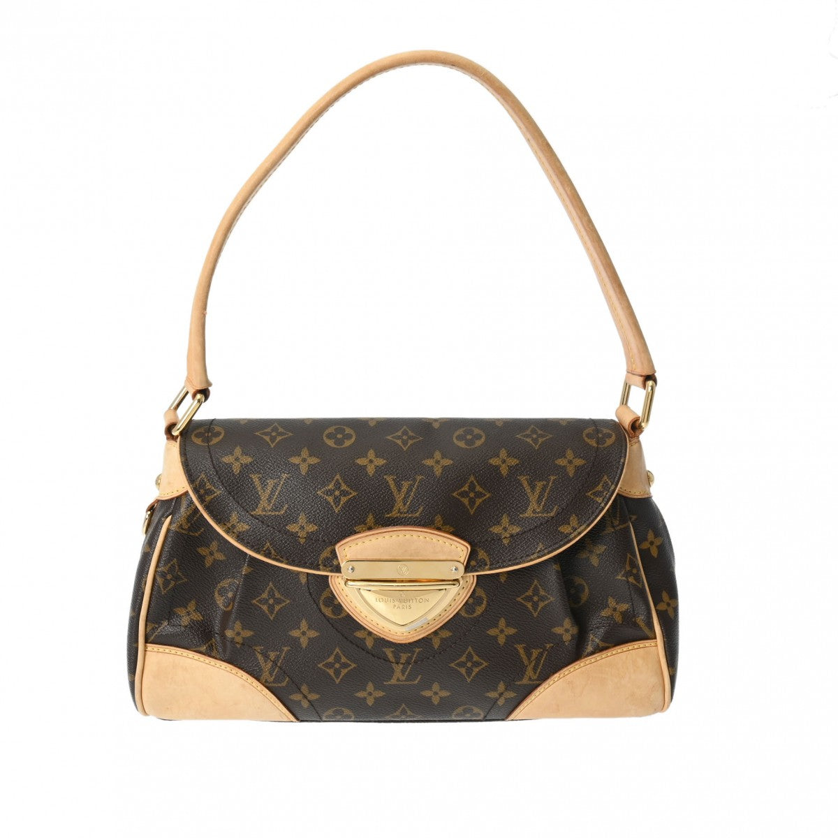 LOUIS VUITTON ルイヴィトン モノグラム ビバリー MM セミショルダー ブラウン M40121 レディース モノグラムキャンバス ショルダーバッグ Bランク 中古 