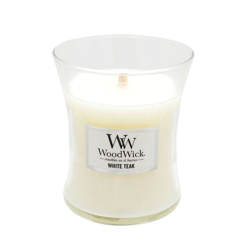 カメヤマキャンドル Wood Wick(ウッドウィック) WWジャーM WW9010576 ホワイトチーク 燃焼時間約55時間、本体サイズ(φ100×H118mm)