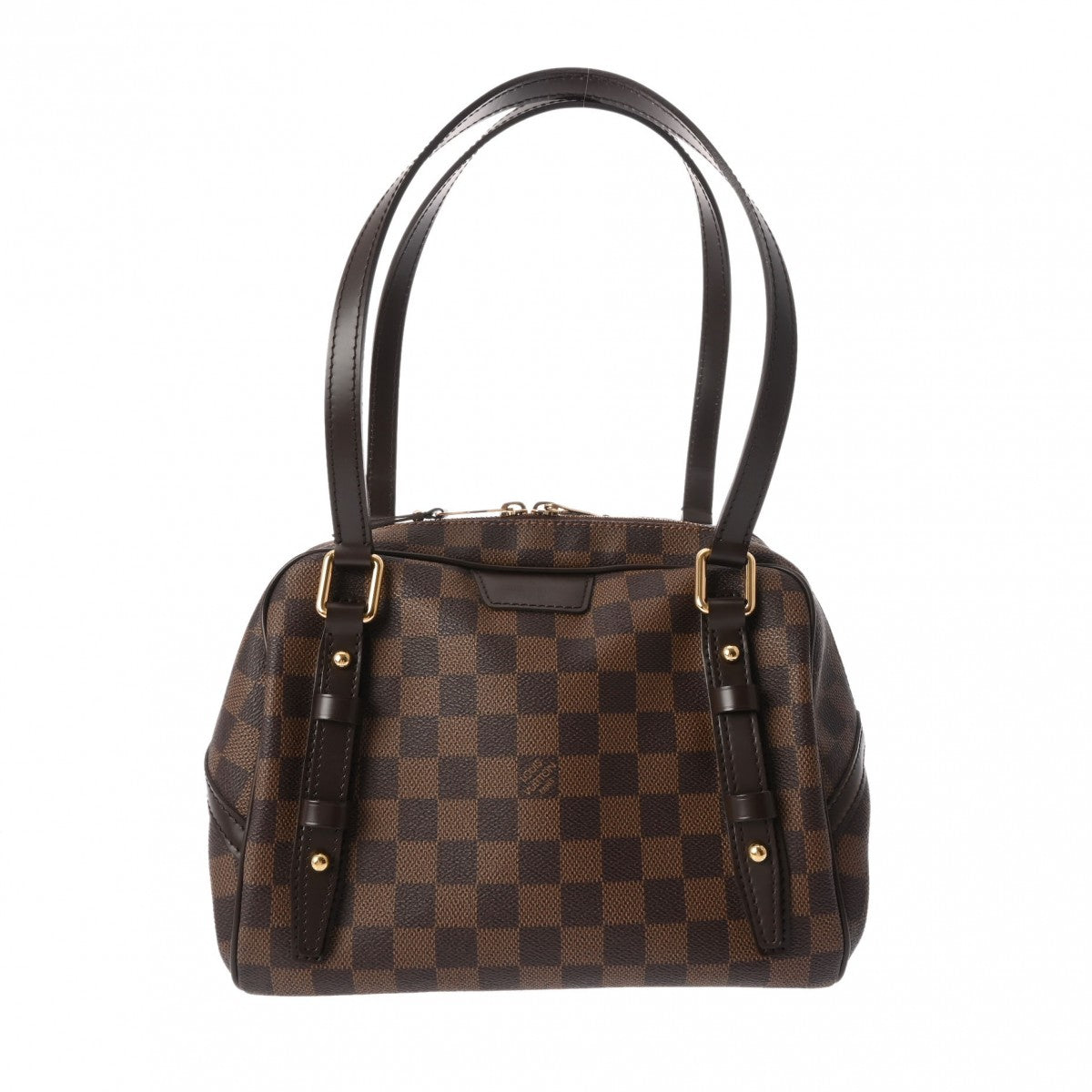 LOUIS VUITTON ルイヴィトン ダミエ リヴィントン PM ブラウン N41157 レディース ダミエキャンバス ハンドバッグ Aランク 中古 