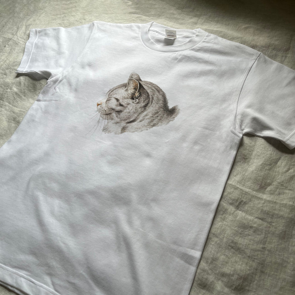 ヘビーウェイトTシャツ / ジャン ベルナール「猫 の スケッチ (横)」 Tシャツ にゃんこ レトロ 個性的 かわいい