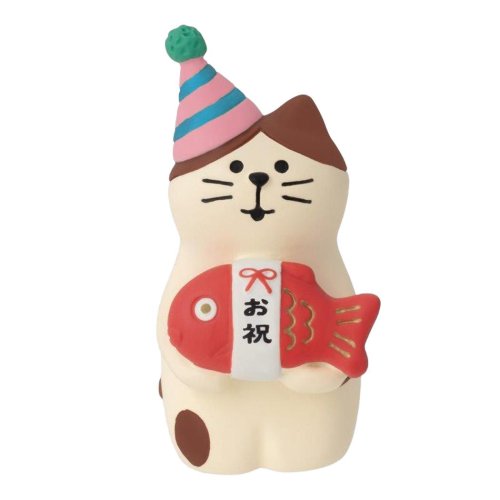 コンコンブル マスコット おめでとう祝鯛猫 concombre デコレ コレクション かわいい グッズ