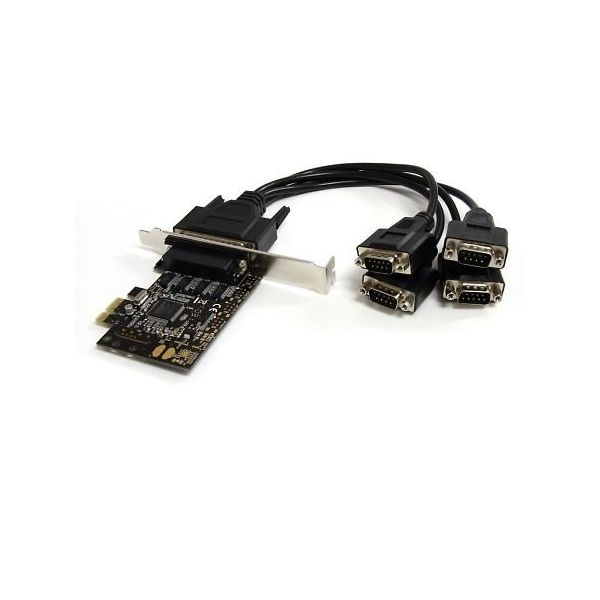 StarTech.com シリアルRS232C 4ポート増設PCI Expressインターフェースカード PEX4S553B 1個（直送品）