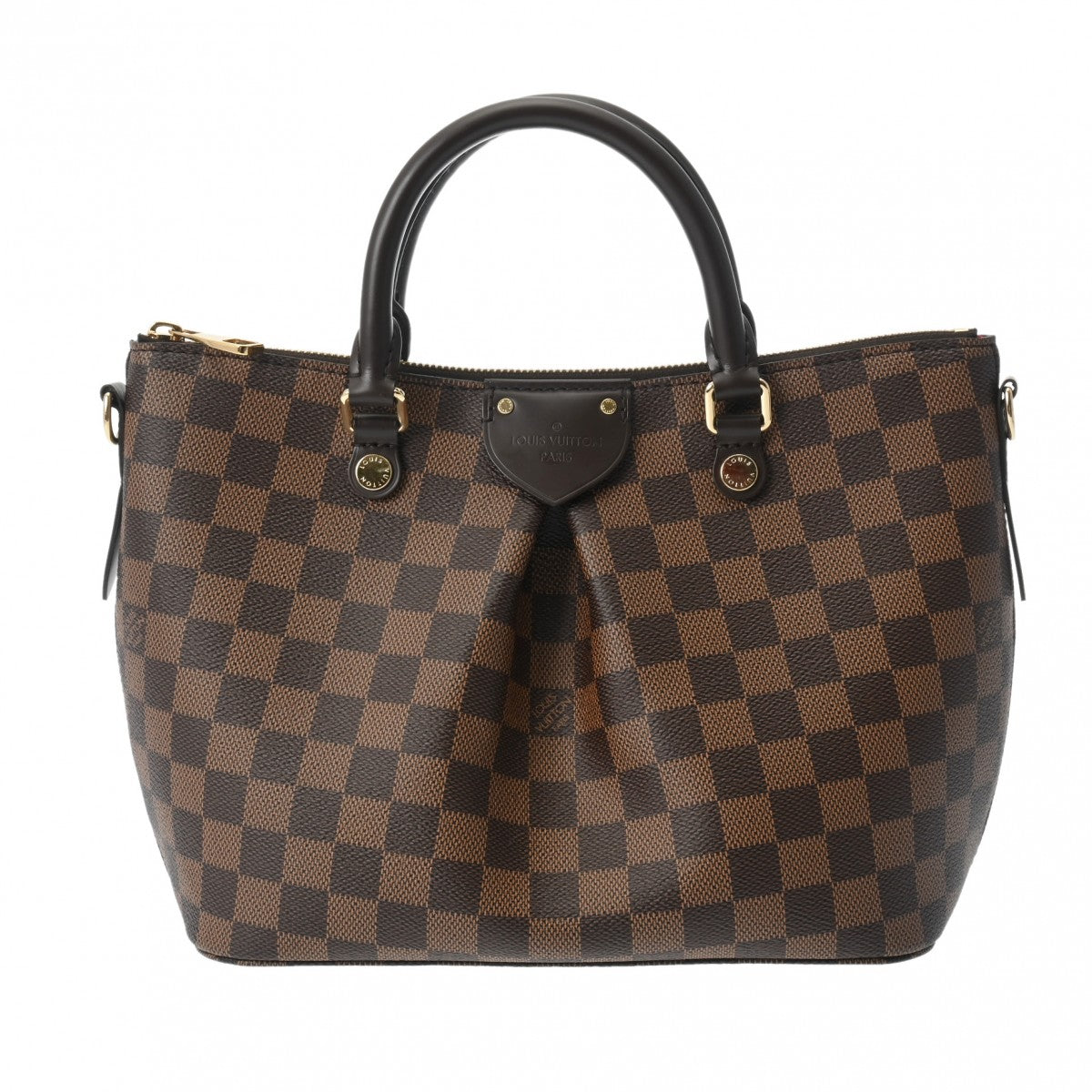 LOUIS VUITTON ルイヴィトン ダミエ シエナ PM 2WAY ブラウン N41545 レディース ダミエキャンバス ハンドバッグ Aランク 中古 