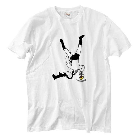 日常プロレス プリンをプチっと Tシャツ(5.6oz)