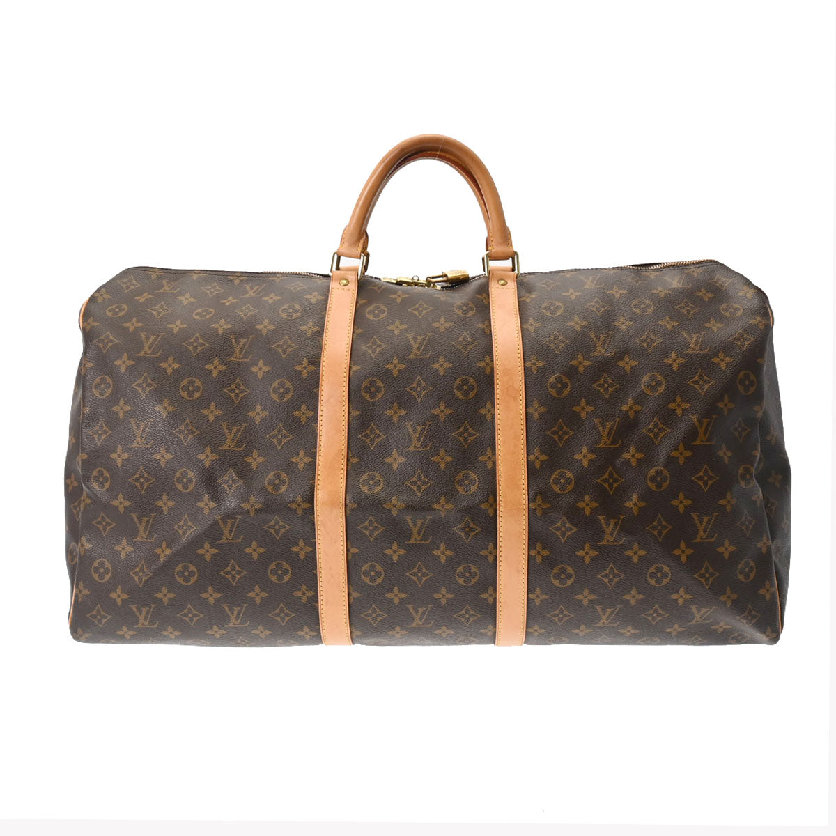 LOUIS VUITTON ルイヴィトン モノグラム キーポル 60 ブラウン M41422 ユニセックス モノグラムキャンバス ボストンバッグ ABランク 中古 