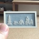 ミニチュア刺繍「Townscape 」