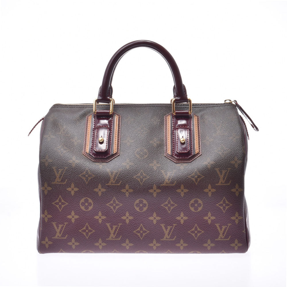 【新年の贈り物】LOUIS VUITTON ルイヴィトン モノグラム ミラージュ スピーディ30 ボルドー M95586 レディース ハンドバッグ Aランク 中古 _画像1