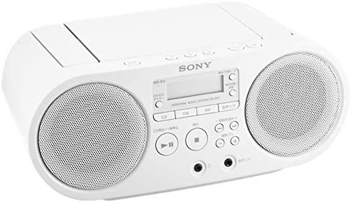 ソニー SONY CDラジオ ZS-S40 : FM/AM/ワイドFM対応 ホワイト ZS-S40 W【中古品】