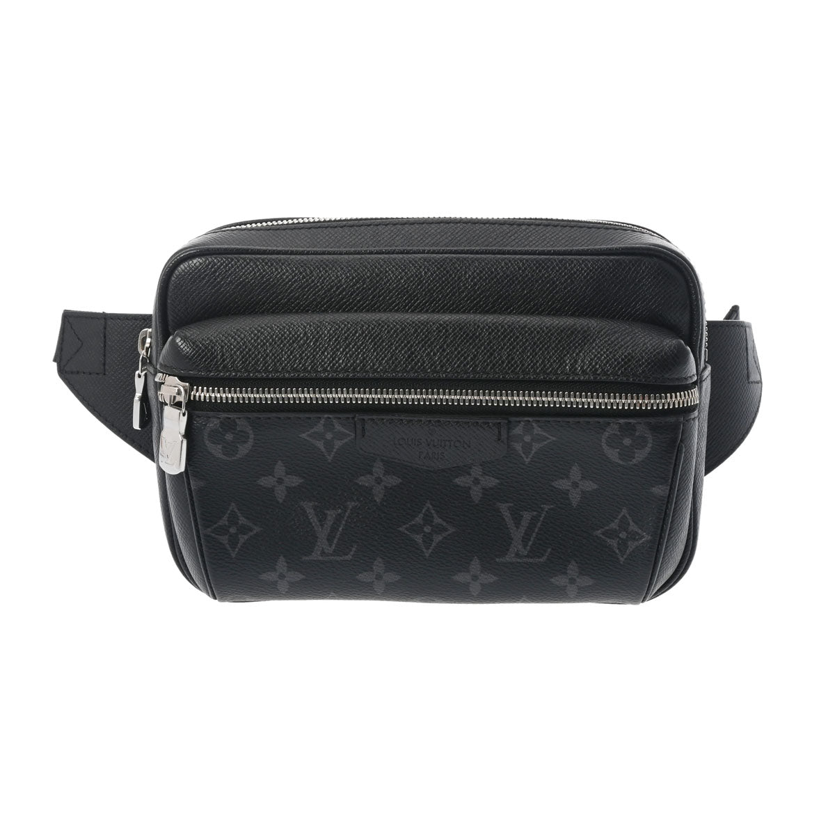 LOUIS VUITTON ルイヴィトン タイガラマ バムバッグ アウトドア ノワール M30245 メンズ レザー ボディバッグ Aランク 中古 