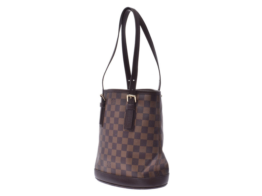 ルイヴィトン ダミエ マレ ブラウン N42240 レディース 本革 ハンドバッグ Aランク LOUIS VUITTON ポーチ付 中古 