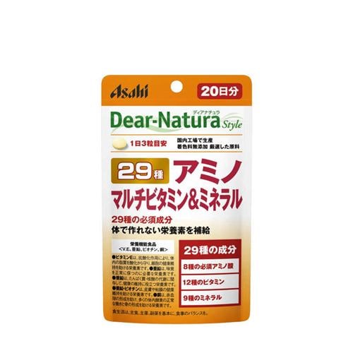 アサヒグループ食品 29アミノ マルチビタミン&ミネラル パウチタイプ ディアナチュラスタイル 60粒(20日分)