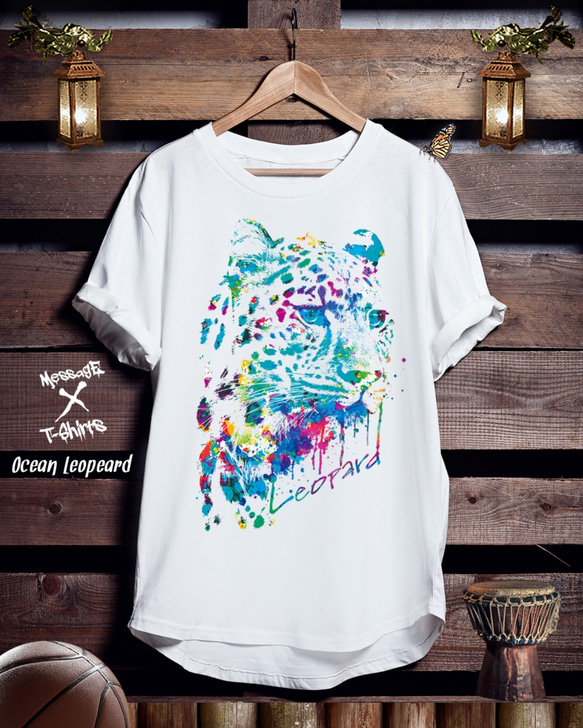 ヒョウTシャツ「Ocean Leopeard」