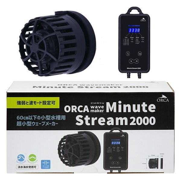 エムエムシー企画 ＯＲＣＡ　Ｗａｖｅｍａｋｅｒ　Ｍｉｎｕｔｅ　Ｓｔｒｅａｍ　２０００　小型水槽　水流ポンプ　８００～２０００Ｌ／時（直送品）