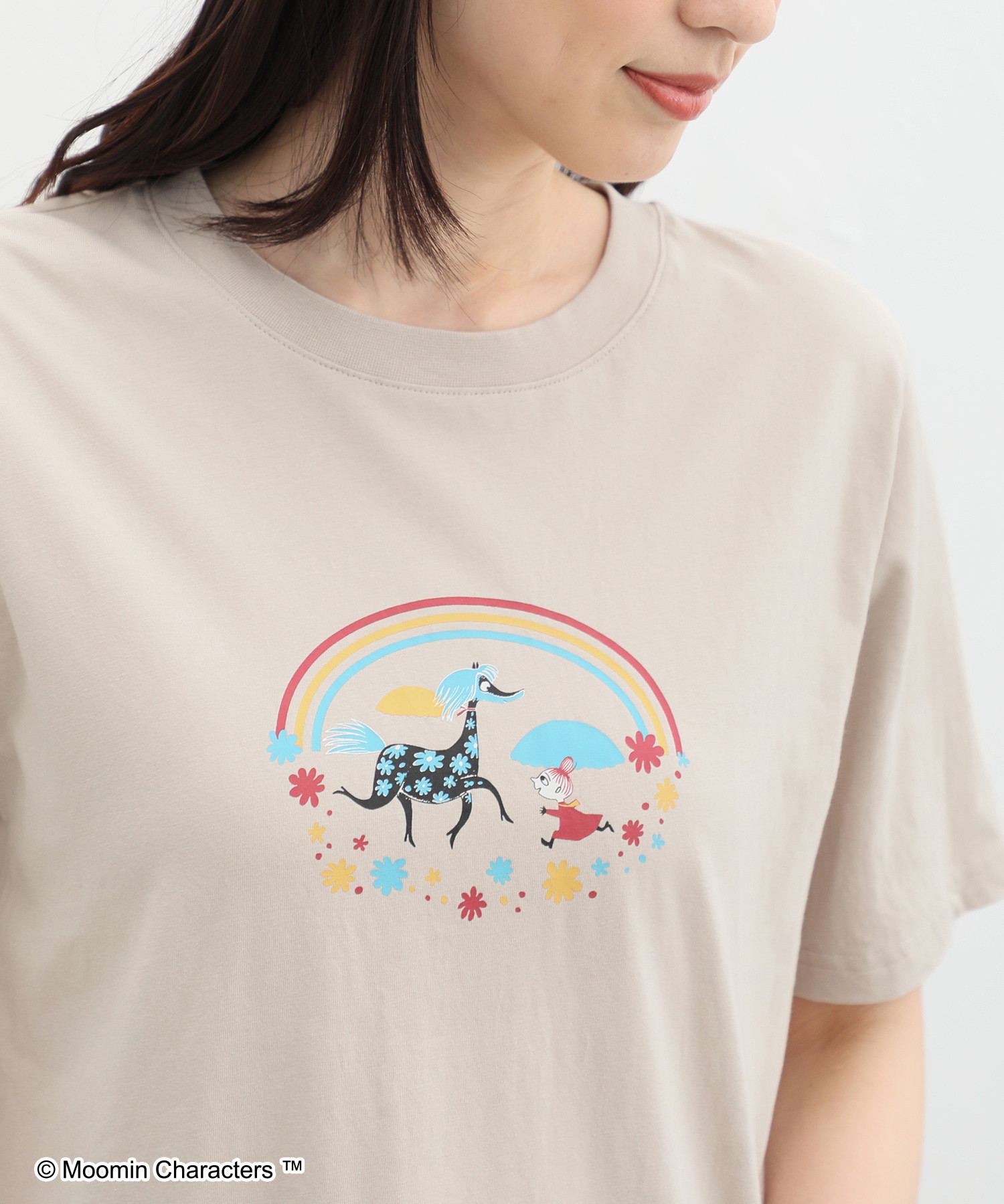 ハニーズ/ムーミン／半袖Ｔシャツ Tシャツ レディース 半袖 ムーミン キャラクター 大人