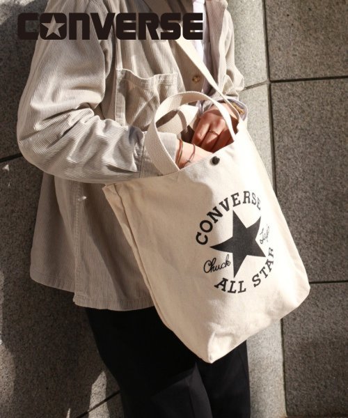 CONVERSE CANVAS BIG LOGO 2WAY TOTE BAG