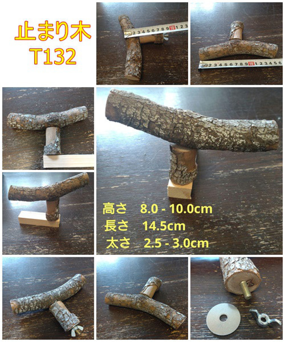 止まり木（枝：TOY-23-004) T132 lussoshoes.com