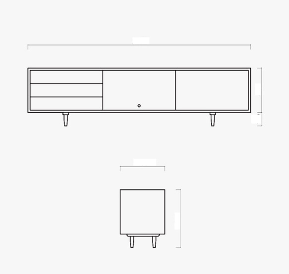 オーダーメイド 職人手作り モダン 北欧 テレビボード ローボード テレビ台 家具 木目 天然木 木工 LR2018