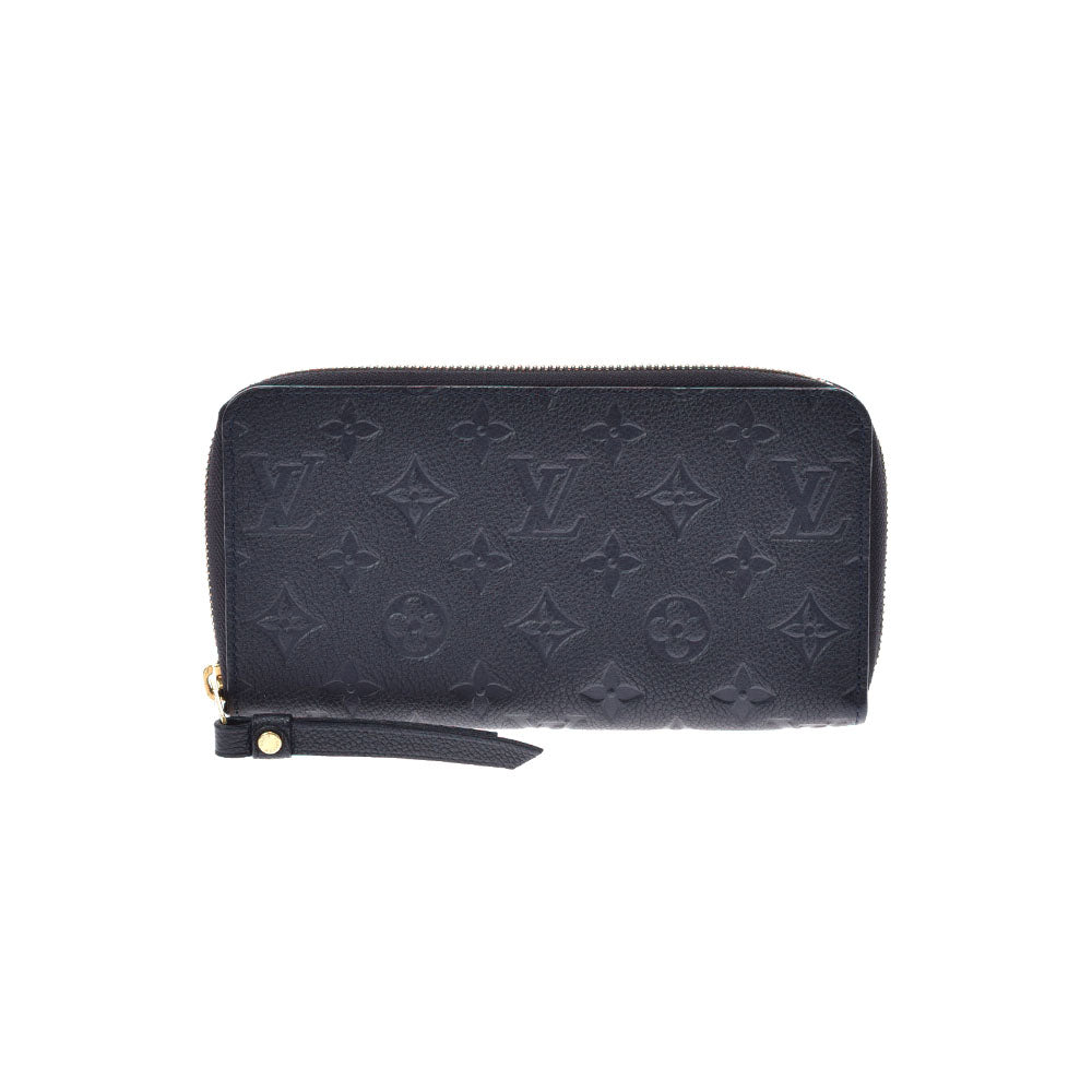 LOUIS VUITTON ルイヴィトン ポルトフォイユ・スクレットロン ノワール M93435 ユニセックス レザー 長財布 Bランク 中古 