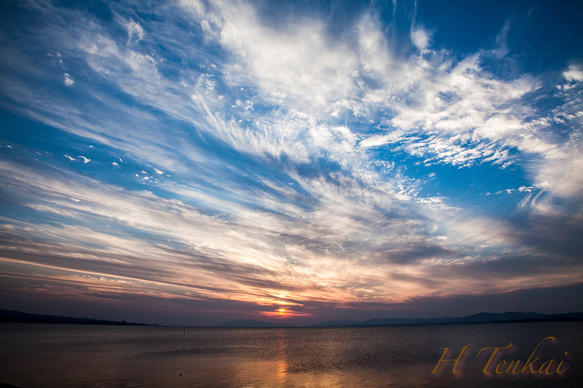 ♡湖の夕陽