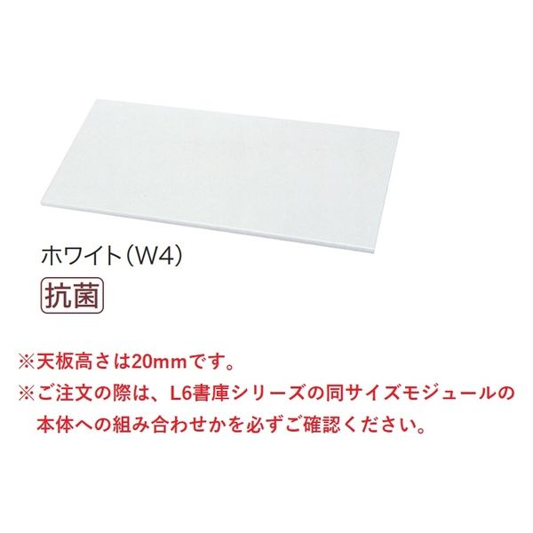 【組立設置込】プラス L6収納庫 REGATEO-S 天板 奥行450×高さ20mm RN