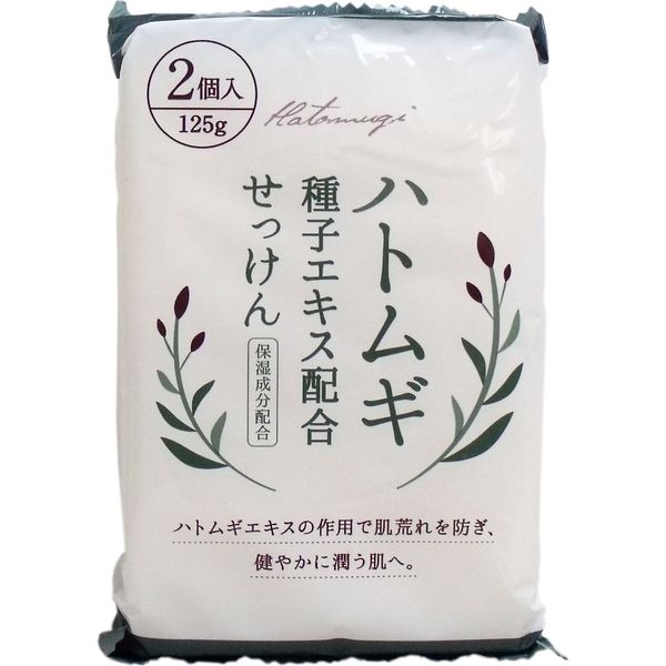 ハトムギ種子エキス配合せっけん 125g×2個入　125g×36セット クロバーコーポレーション（直送品）