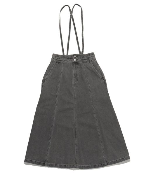 チャムス/Suspenders Denim Skirt (サスペンダー デニムスカート)