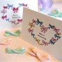 MINI CARD - MERCI RIBBON HEART 2PC SET-