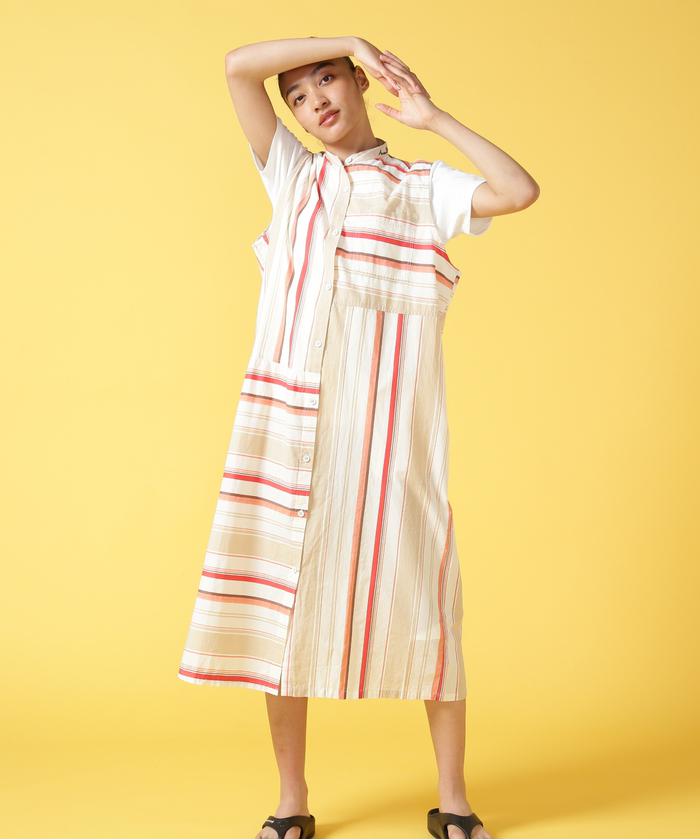 AVIREX/《WEB&DEPOT限定》MULTI STRIPE ONEPIECE/ マルチ スト･･･