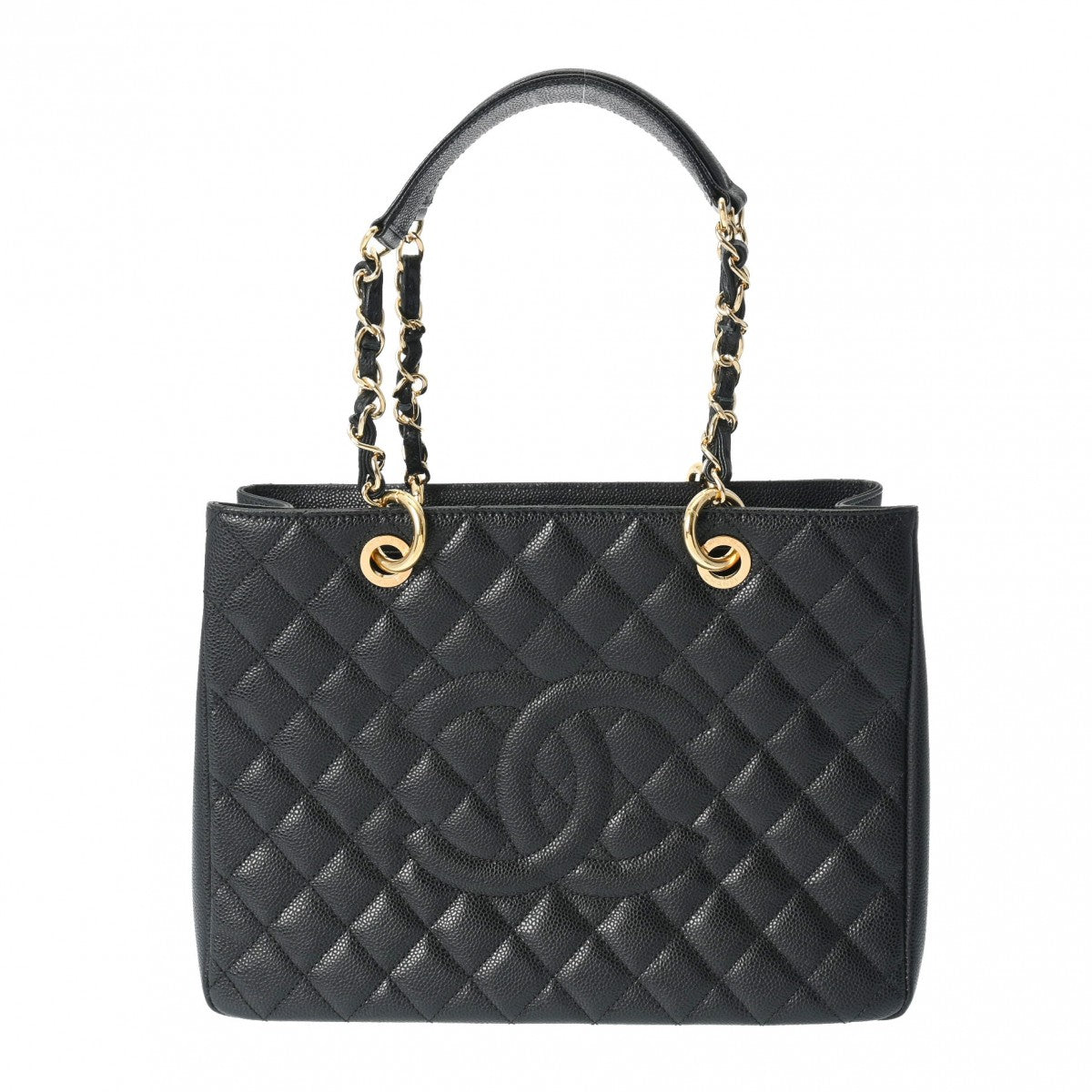 CHANEL シャネル GST グランドショッピングトート 黒 ゴールド金具 A50995 レディース キャビアスキン トートバッグ Aランク 中古 