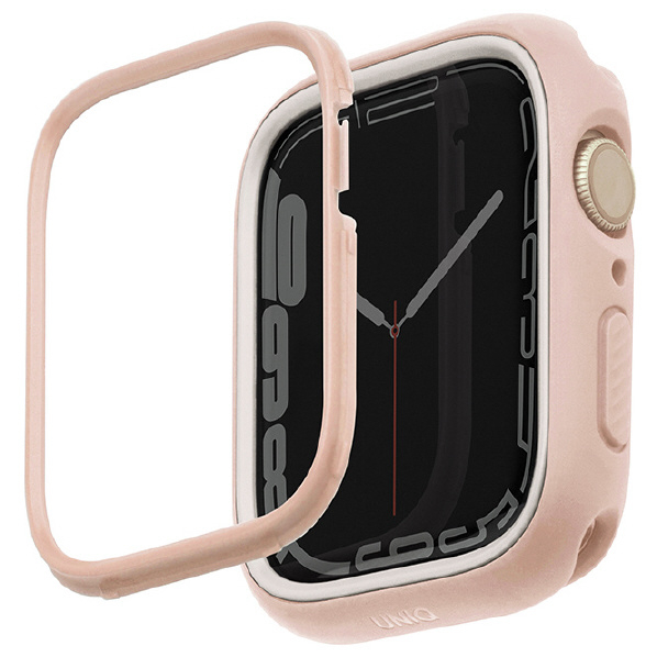 UNIQ Apple Watch 40/41mm用MODUO CASE WITH INTERCHANGEABLE PC BEZEL BLUSH PINK/WHITE UNIQ-41MM-MDPNKWHT