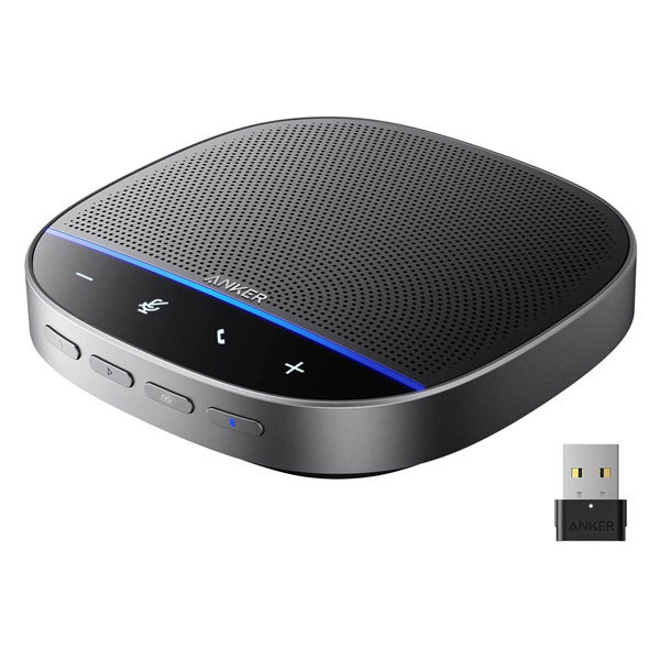 Anker PowerConf S500 会議用マイクスピーカー UAB-Aアダプタ・USB-C・Bluetooth接続