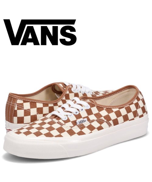 VANS ヴァンズ オーセンティック スニーカー メンズ バンズ AUTHENTIC 44 DX ブラウン VN0005U8GWT